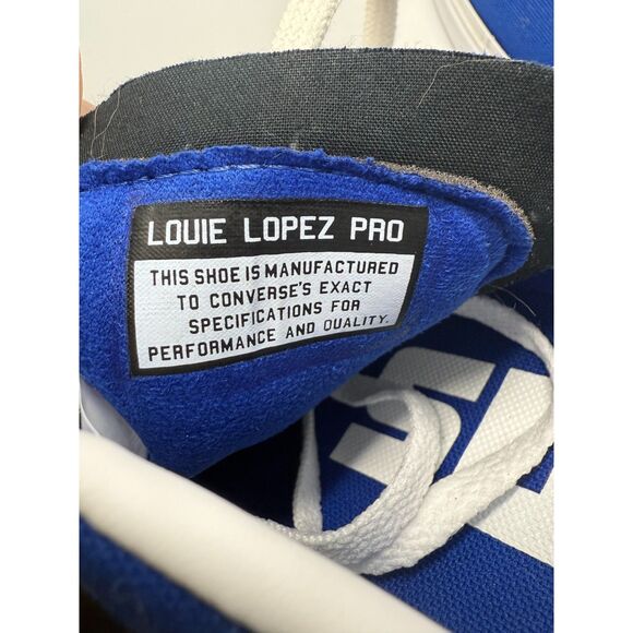 Louie Lopez Pro Blue Converse 8.5M/10W - Picture 8 of 8